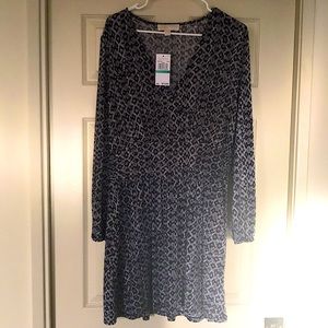 Michael Kors Snake print wrap dress. Size Large